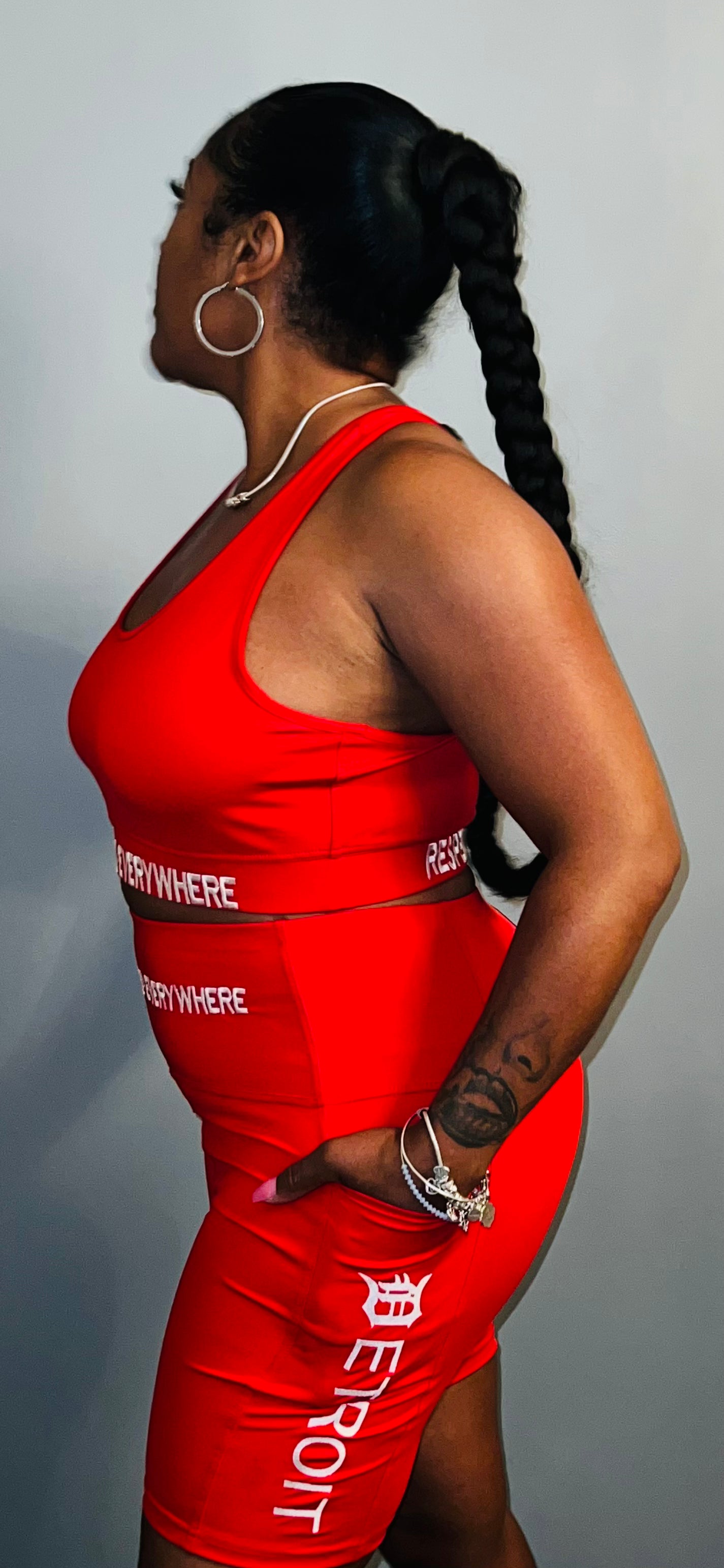 Respected Sports Bra (Red)