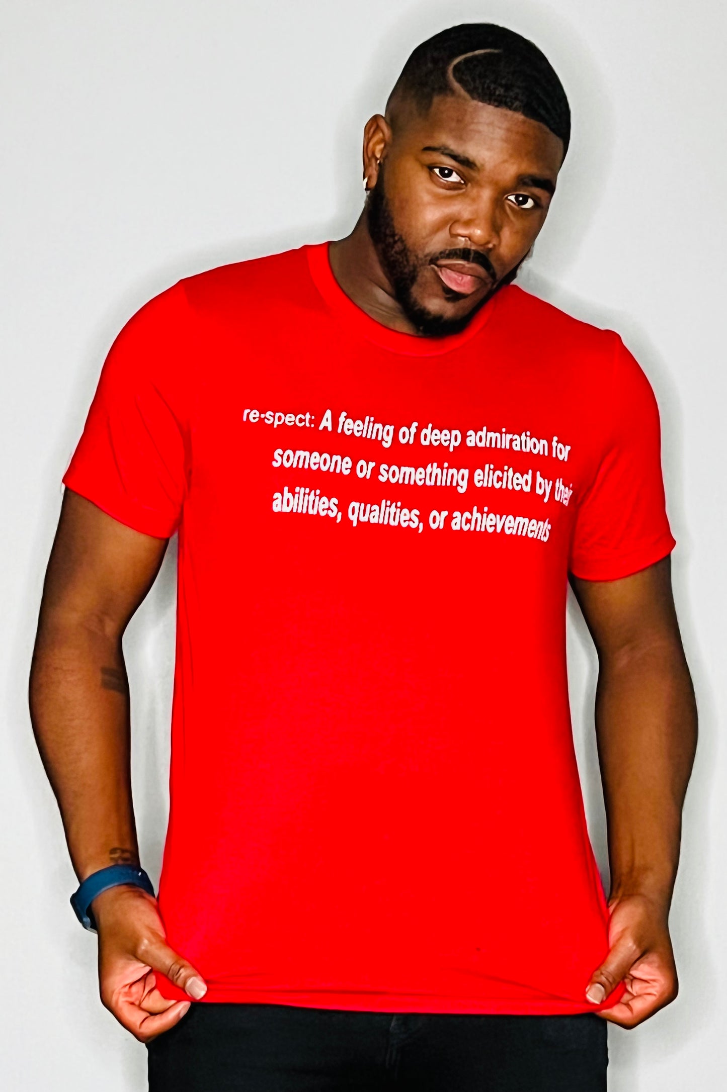 Definition Red w/ White letters