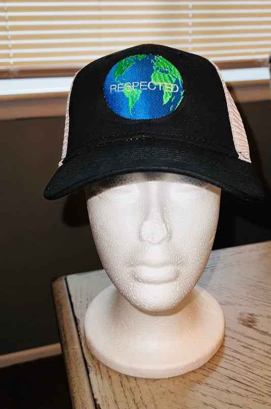 Respected Logo Trucker Hat Black