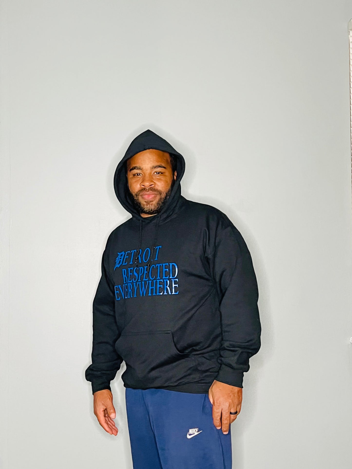 Black Staggered  w/ Royal Blue letters