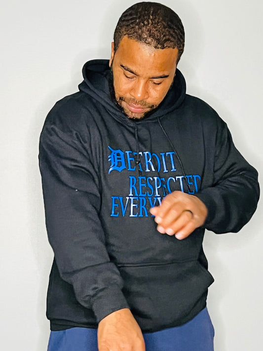 Black Staggered  w/ Royal Blue letters