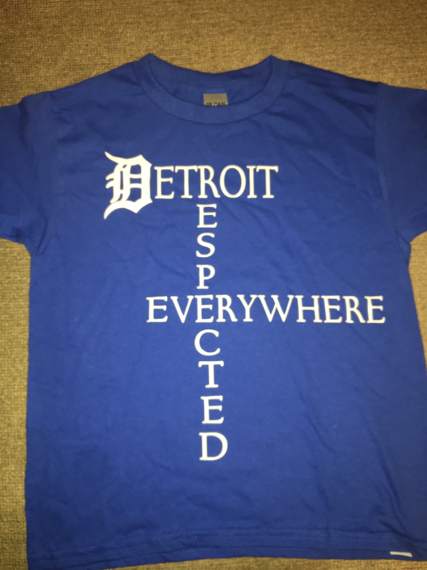 Crossword Royal Blue w/ White Letters