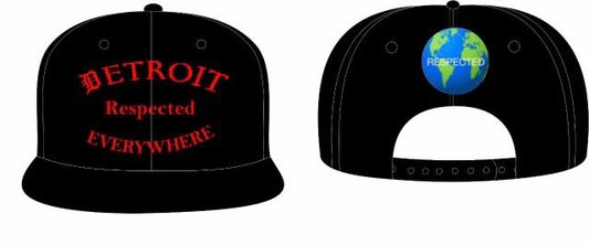 Black Half Moon Snapback w/ Red letters