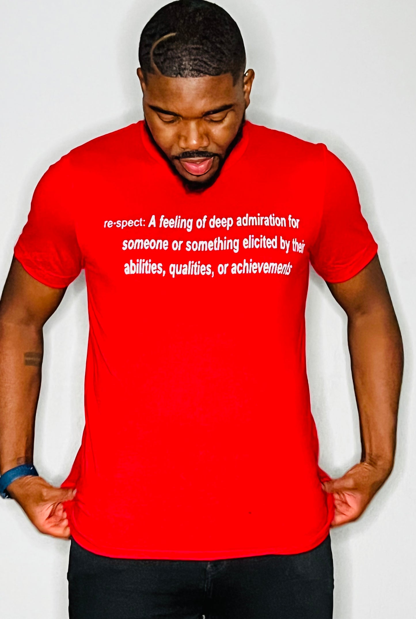 Definition Red w/ White letters