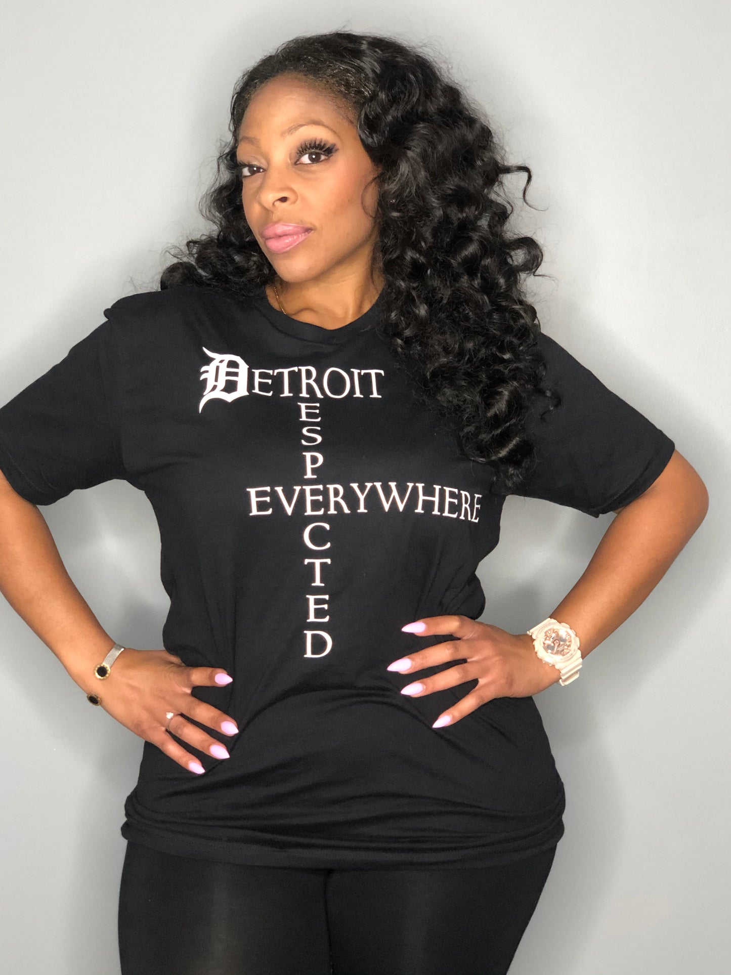 Black Crossword T-shirt w/ White Letters