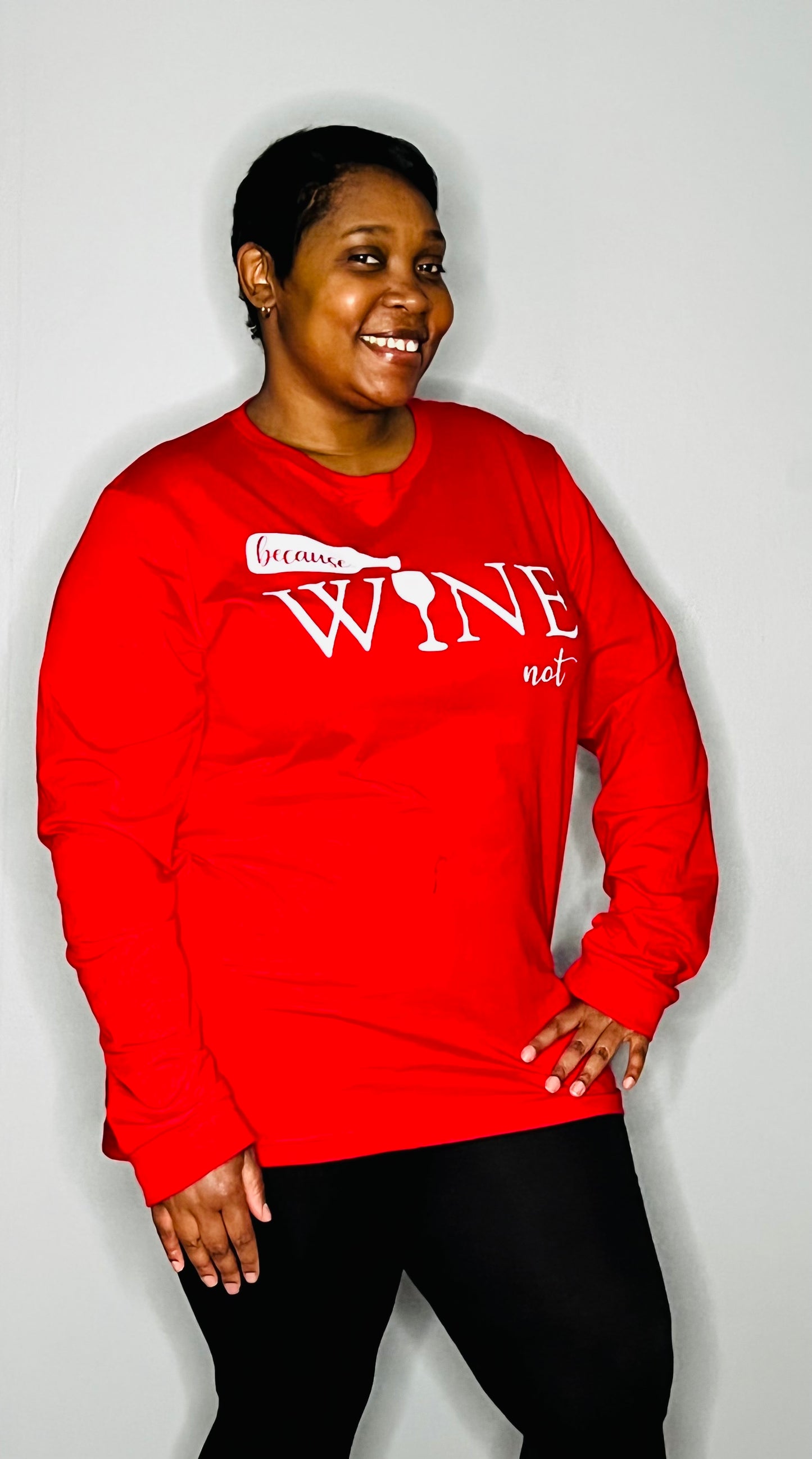 Red Wine Not w/ White letters