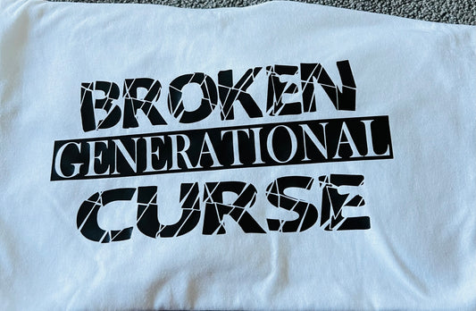 Broken White w/ Black Letters