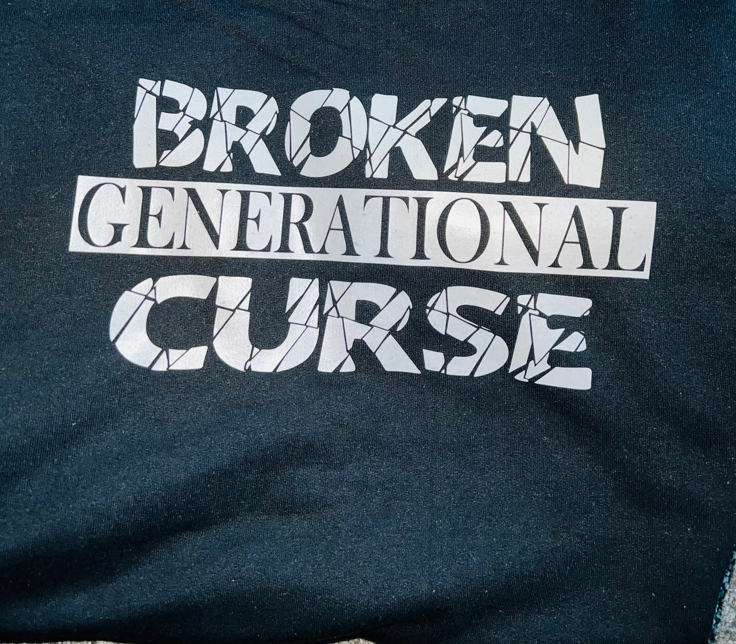Broken Black w/ White Letters